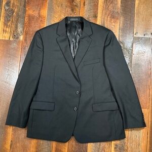 Lauren Ralph Lauren Black Two-Button Stretch Blazer Jacket Men’s 46R